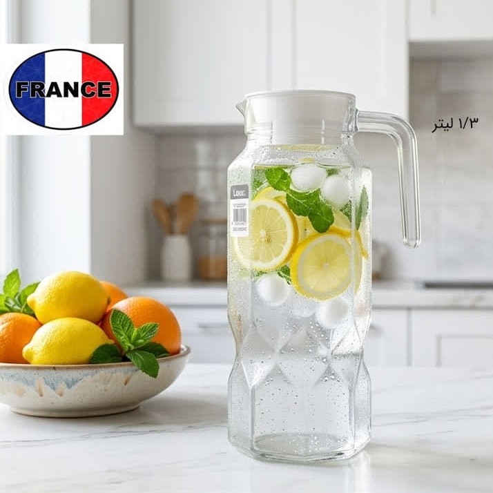 پارچ تک یخچالی پیرکس 1300 میلی لیتر لومینارک دیاموند کد 7351 با ارسال رایگان