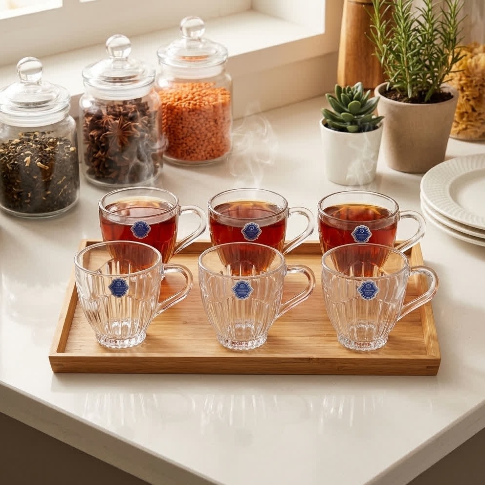 فنجان چای خوری اونیکس مدل کرون کد 2206 بسته 6 عددی با ارسال رایگان