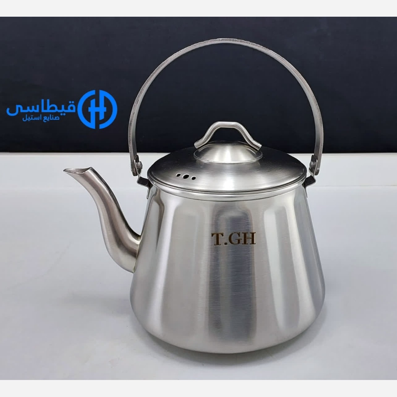 کتری استیل 3 لیتر قیطاسی T.GH کد 305000 با ارسال رایگان