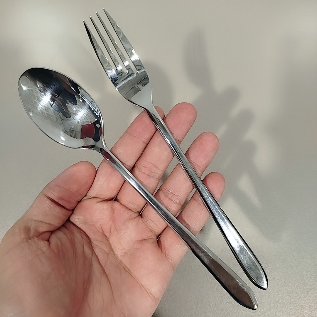 ست قاشق چنگال استیل MTG کد 2601 بسته 6+6 عددی با ارسال رایگان
