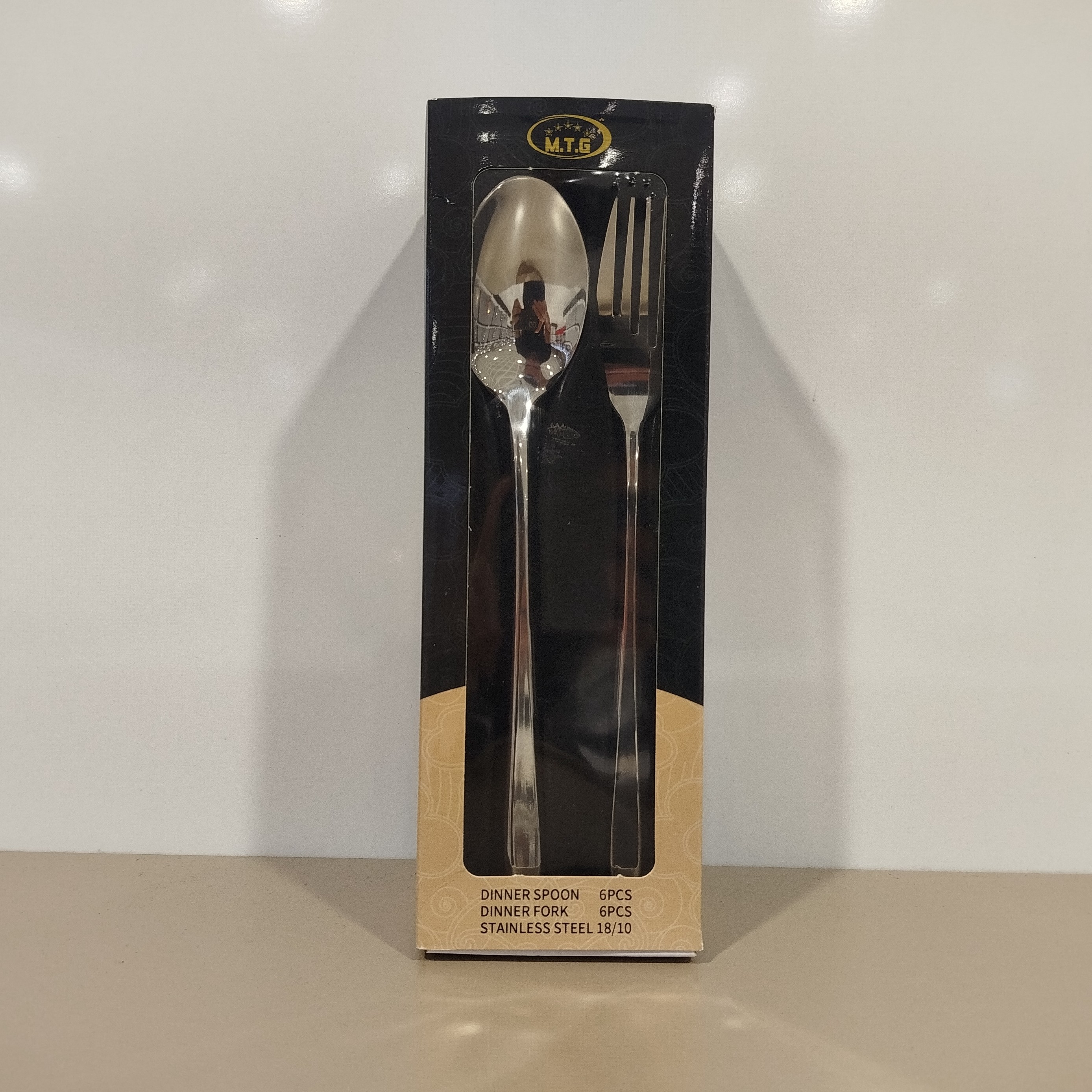ست قاشق چنگال استیل MTG کد 2601 بسته 6+6 عددی با ارسال رایگان