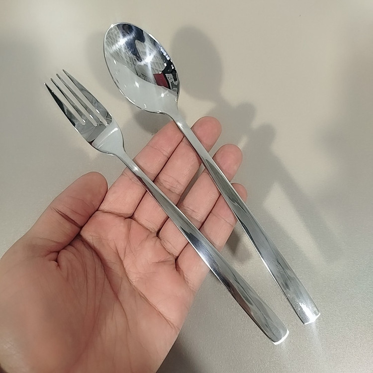 ست قاشق و چنگال استیل MTG کد 2602 بسته 6+6 با ارسال رایگان