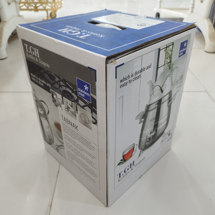 کتری و قوری روگازی استیل 6 لیتر برند قیطاسی T.G.H کد 6550 با ضمانت 15 ماهه ارسال رایگان