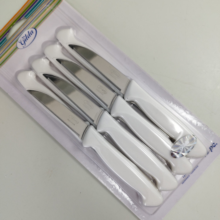 چاقو میوه خوری اره ای گیلدا کد 003 در 2 رنگ بسته 12 عددی ارسال رایگان