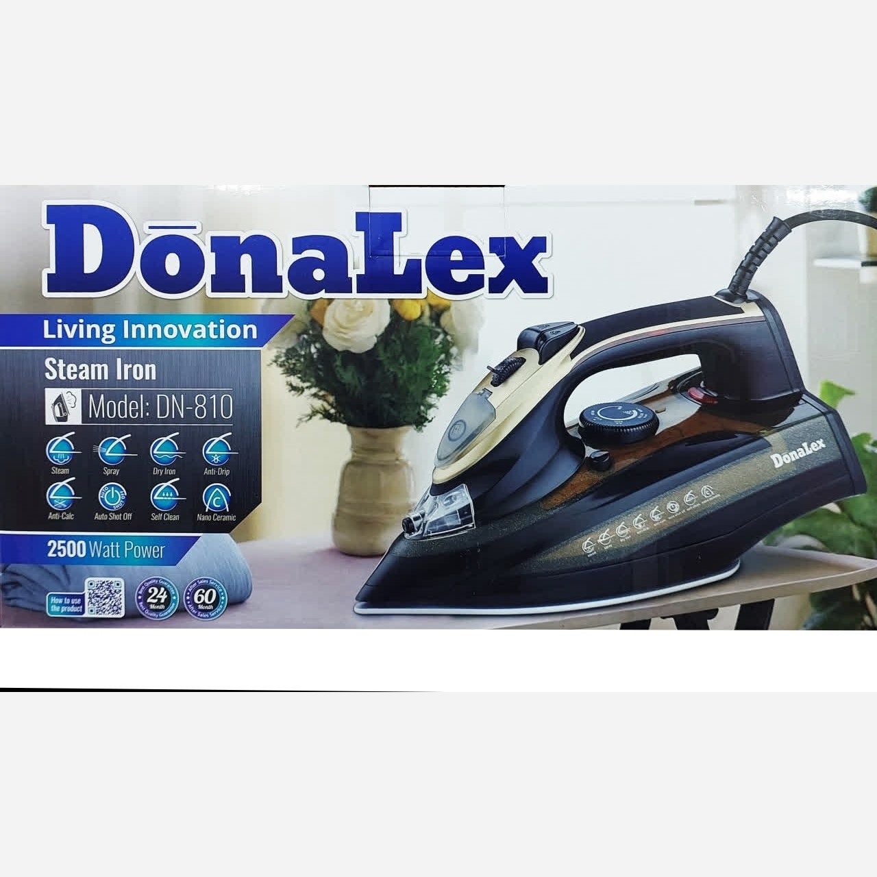 اتو بخار نانو سرامیک دونالکس مدل DN-810GB ارسال رایگان