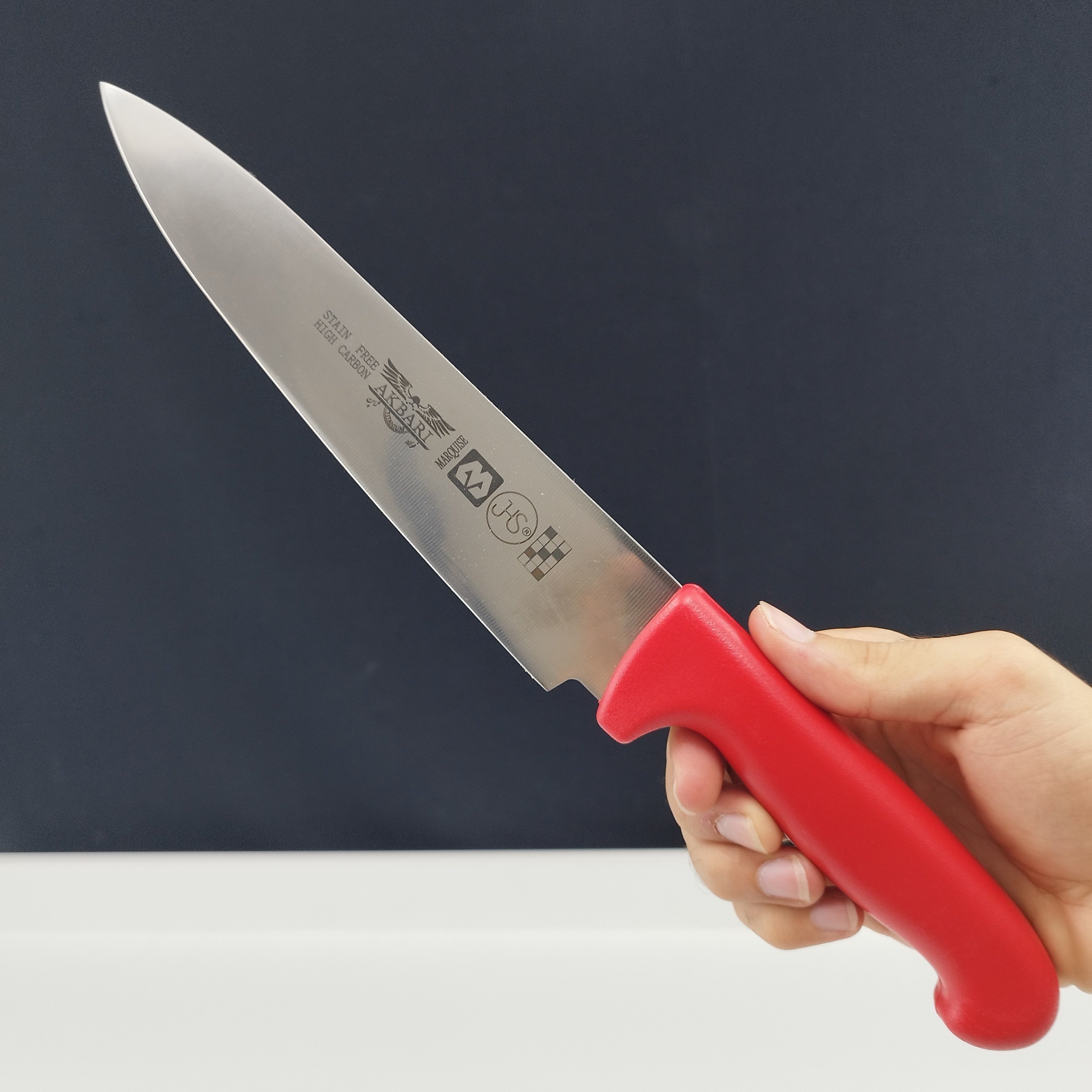 چاقو آشپزخانه اکبری دسته قرمز مدل P724 بسته 1 عددی ارسال رایگان