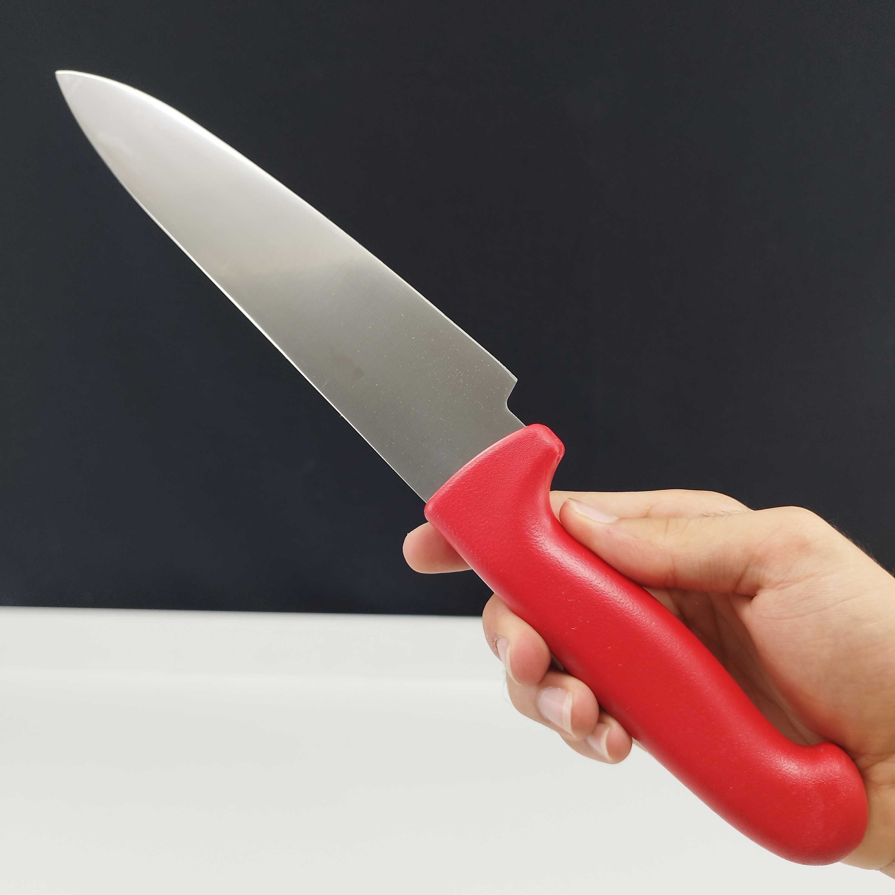 چاقو آشپزخانه اکبری دسته قرمز مدل P724 بسته 1 عددی ارسال رایگان