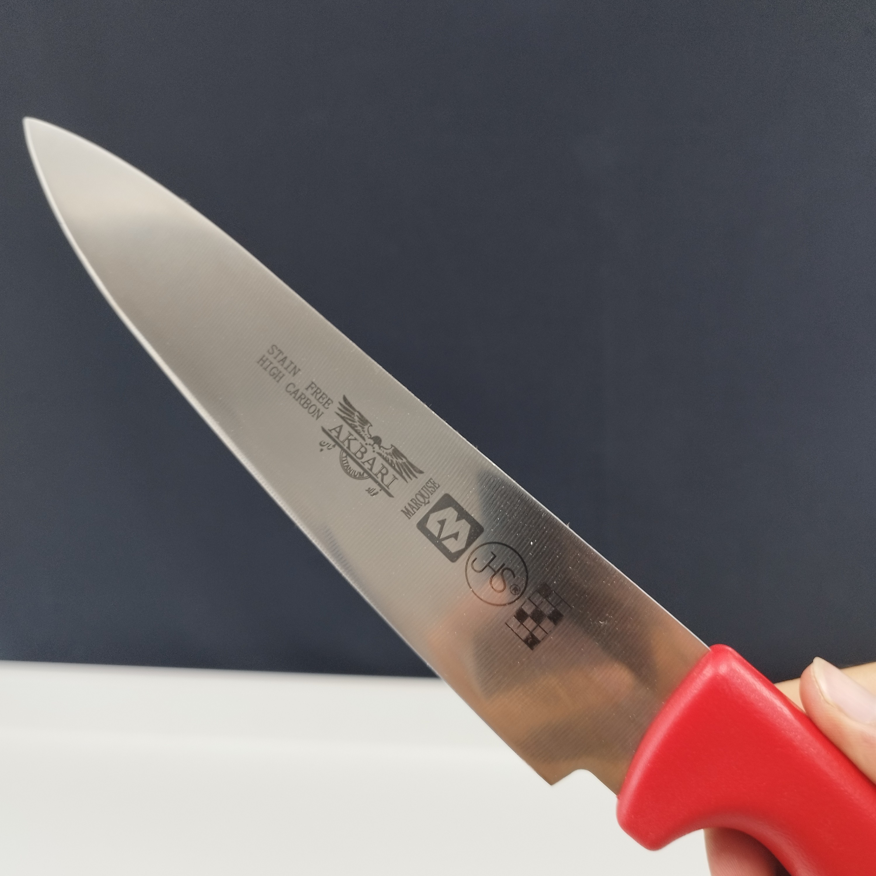 چاقو آشپزخانه اکبری دسته قرمز مدل P724 بسته 1 عددی ارسال رایگان