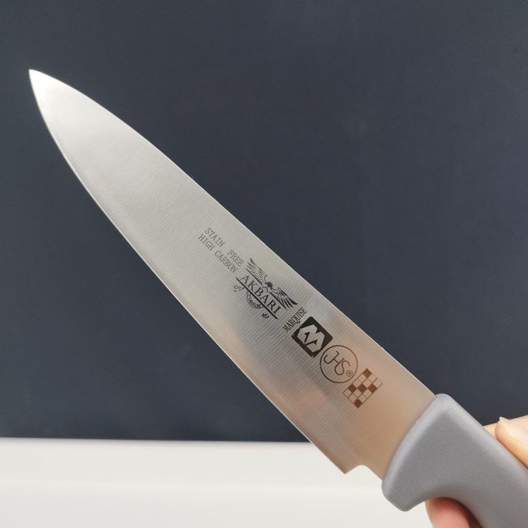 چاقو آشپزخانه اکبری دسته طوسی مدل P724 بسته 1 عددی ارسال رایگان