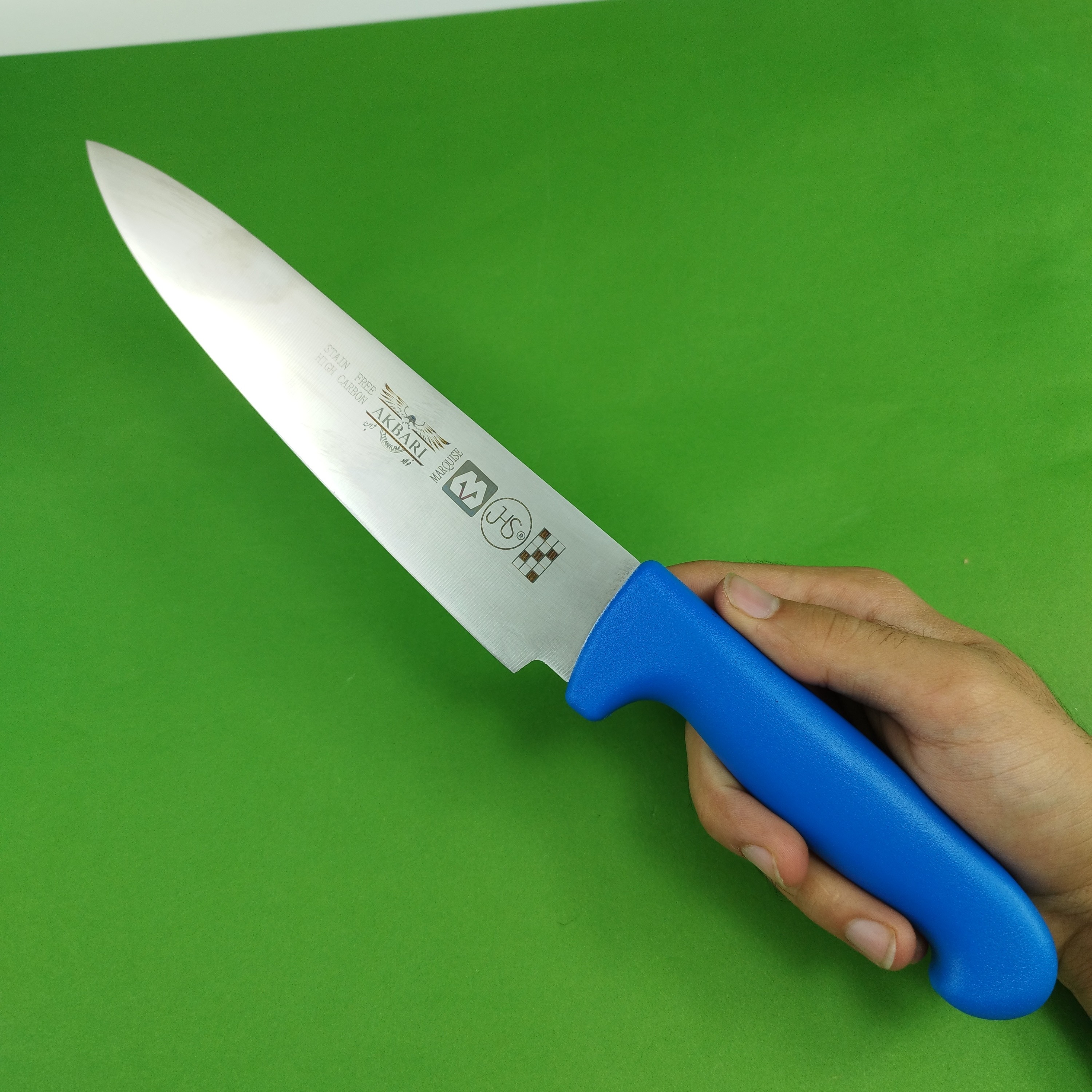 چاقو آشپزخانه اکبری دسته آبی مدل P724 بسته 1 عددی ارسال رایگان