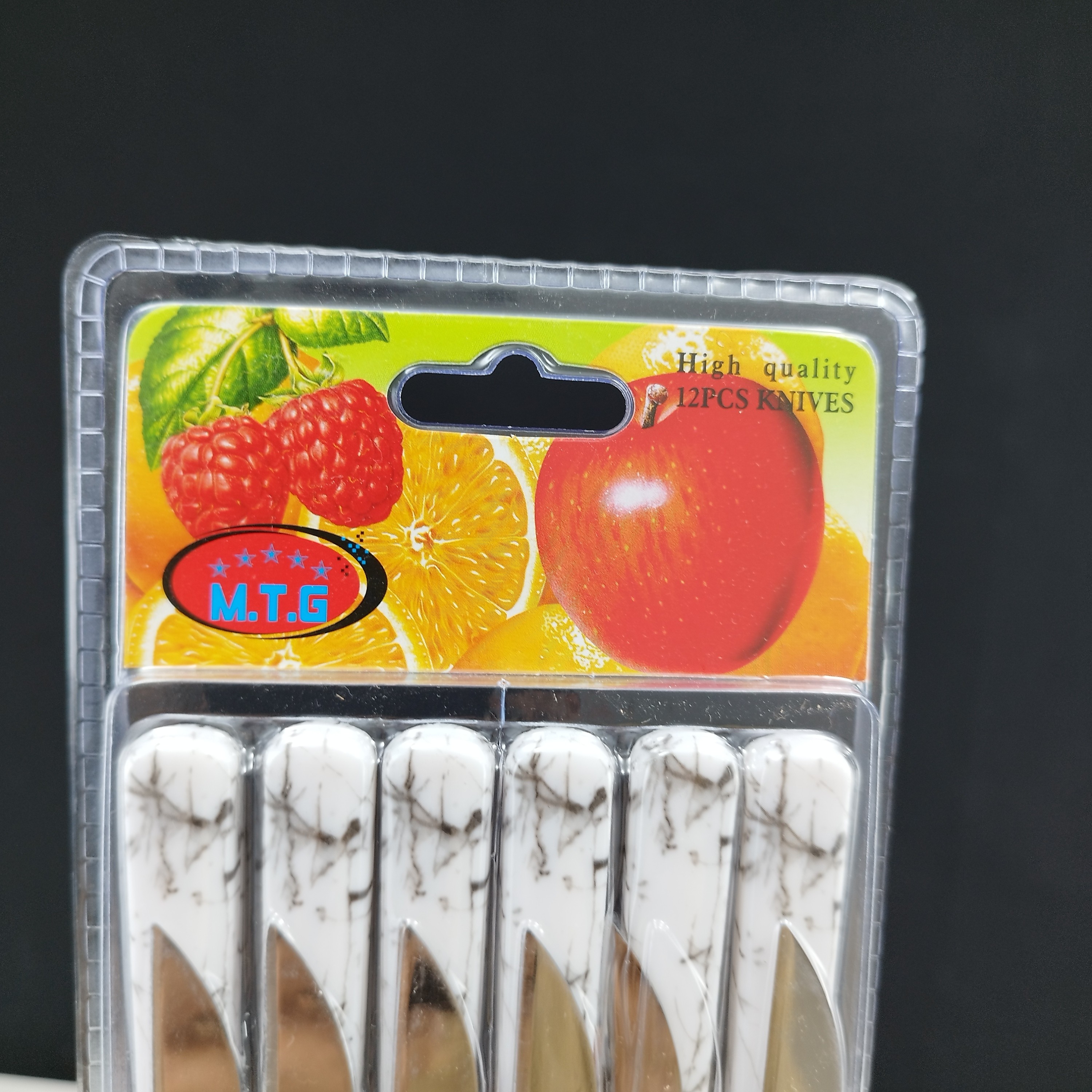 چاقو میوه خوری MTG مدل 1393 کد 2 بسته 12 عددی با ارسال رایگان