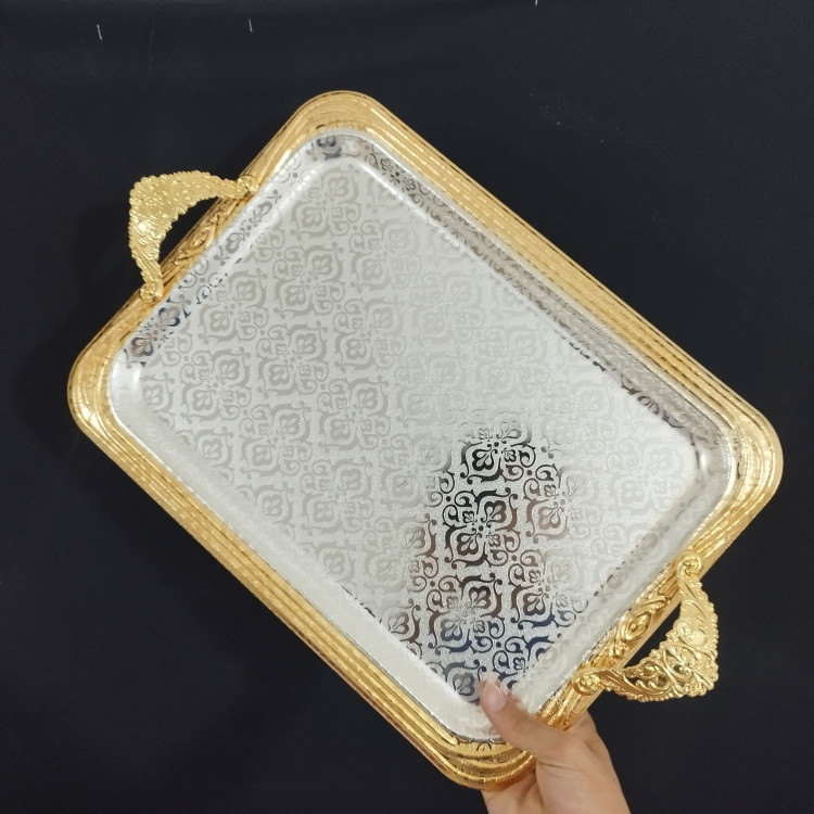 سینی استیل 2 تایی مستطیل بارادانتیا کد 1232SG با ارسال رایگان