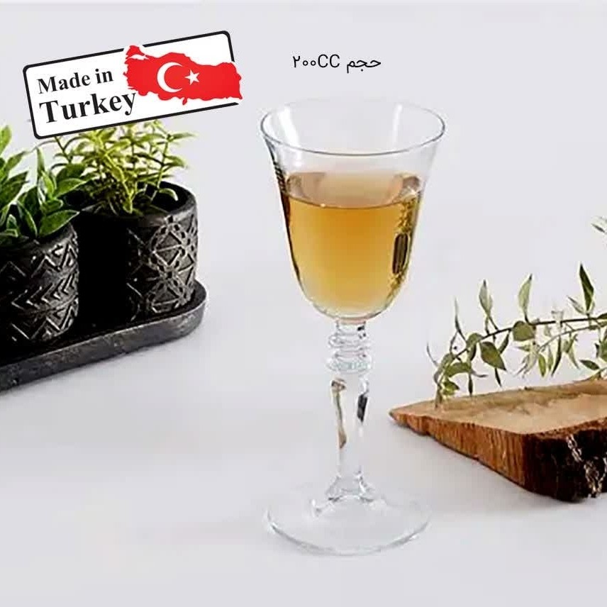 لیوان پایه دار پاشاباغچه مدل سمفونی کد 440597 بسته 6 عددی با ارسال رایگان