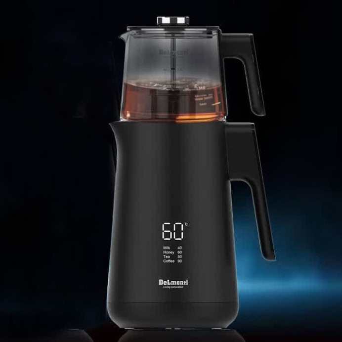 چای ساز دیجیتالی لمسی دلمونتی مدل DL-410 مشکی ارسال رایگان