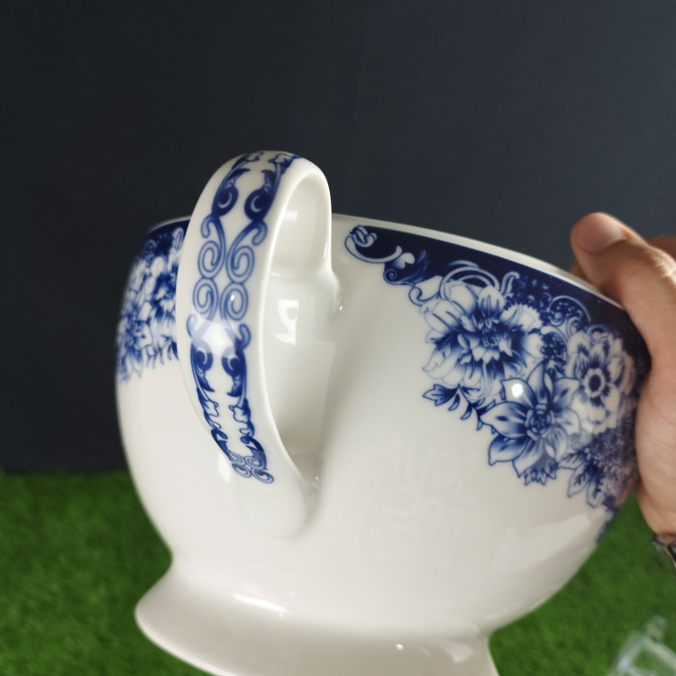سوپ خوری درب دار چینی الیزابت مدل پاروس با ارسال رایگان