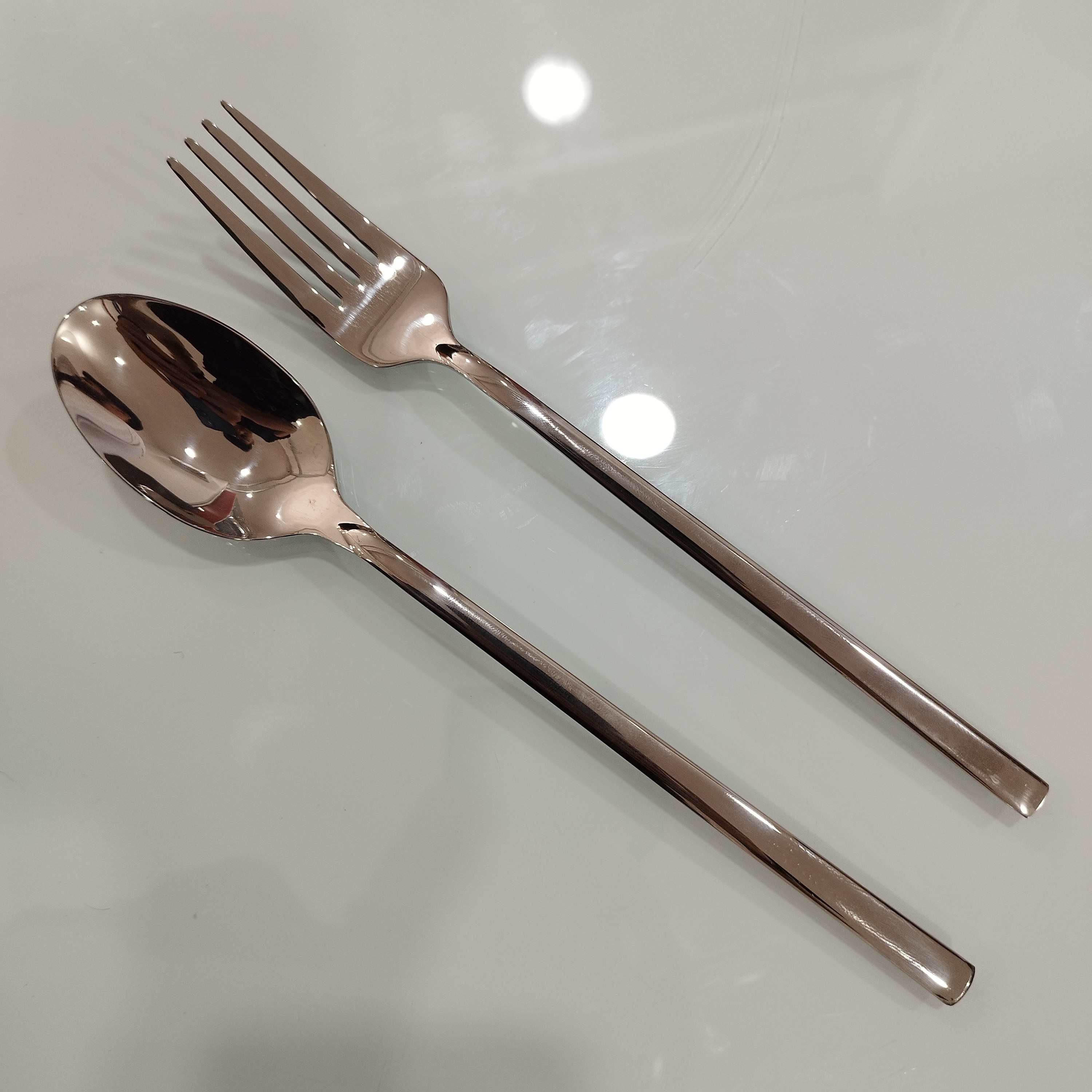 قاشق و چنگال استیل نگیر کابان 197 بسته 12 عددی با ارسال رایگان