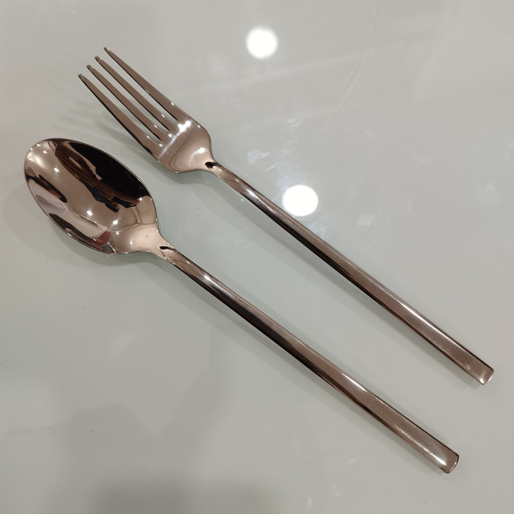 قاشق و چنگال استیل نگیر کابان 197 بسته 12 عددی با ارسال رایگان