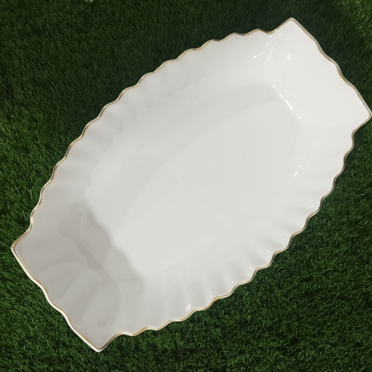 مرغ خوری انگشتی سرامیک بزرگ آماتیس لب طلا کد 734 ارسال رایگان