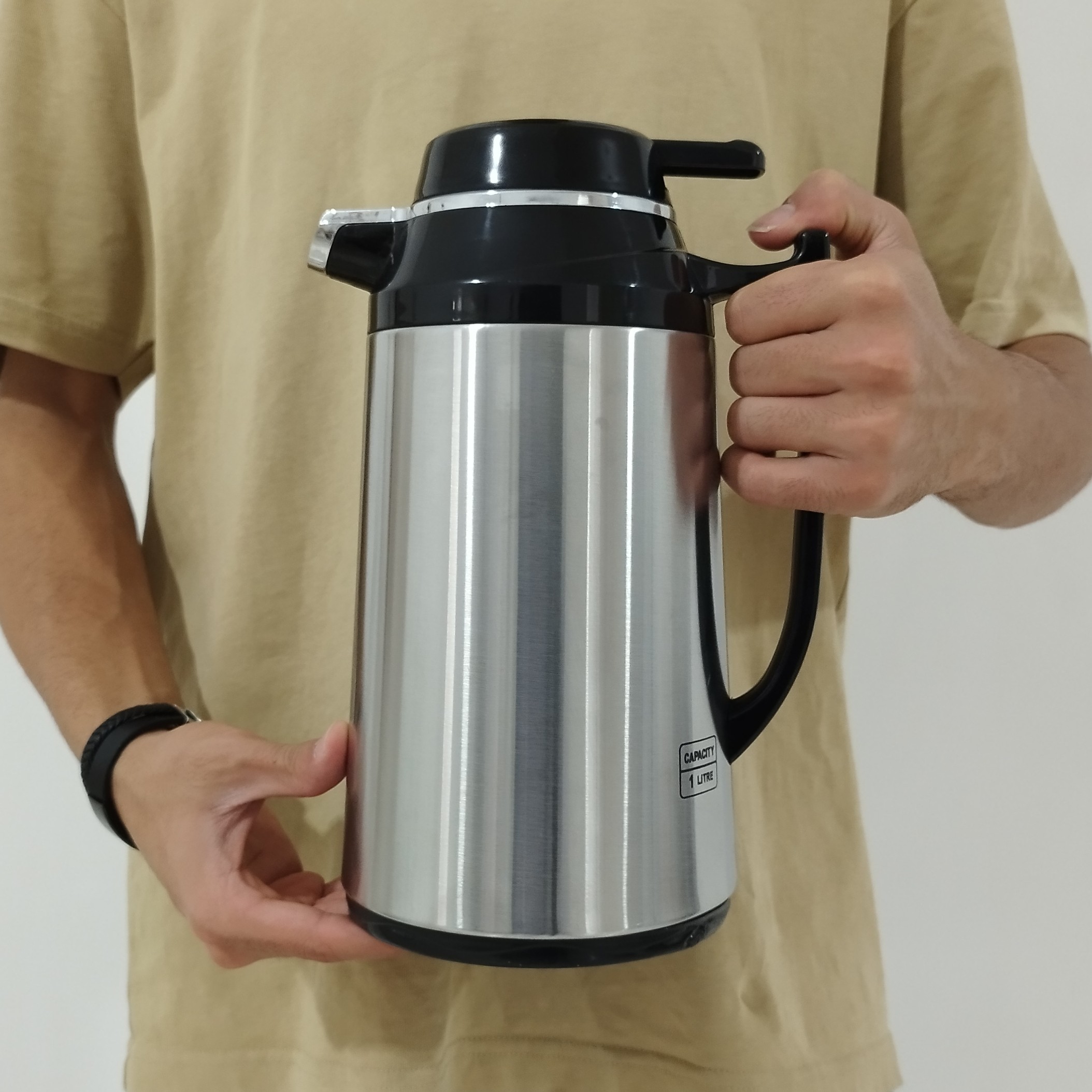 فلاسک شیشه دار 1 لیتر ریور کد 8621 با ارسال رایگان