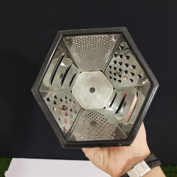 رنده استیل ریور مدل 6 ضلعی کد 8491 مشکی با ارسال رایگان