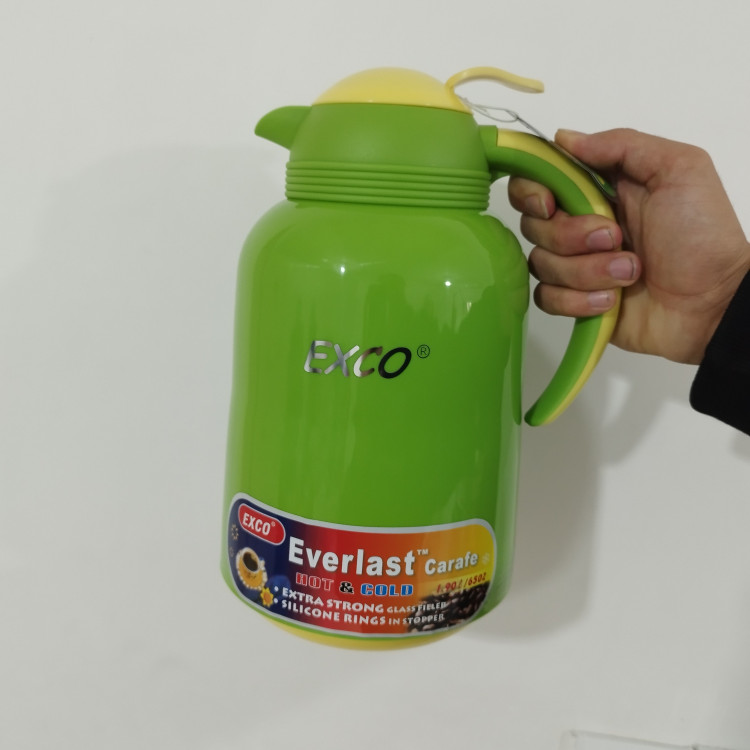 فلاسک شیشه دار 1900 میلی لیتر EXCO ایکسکو سبز با ارسال رایگان