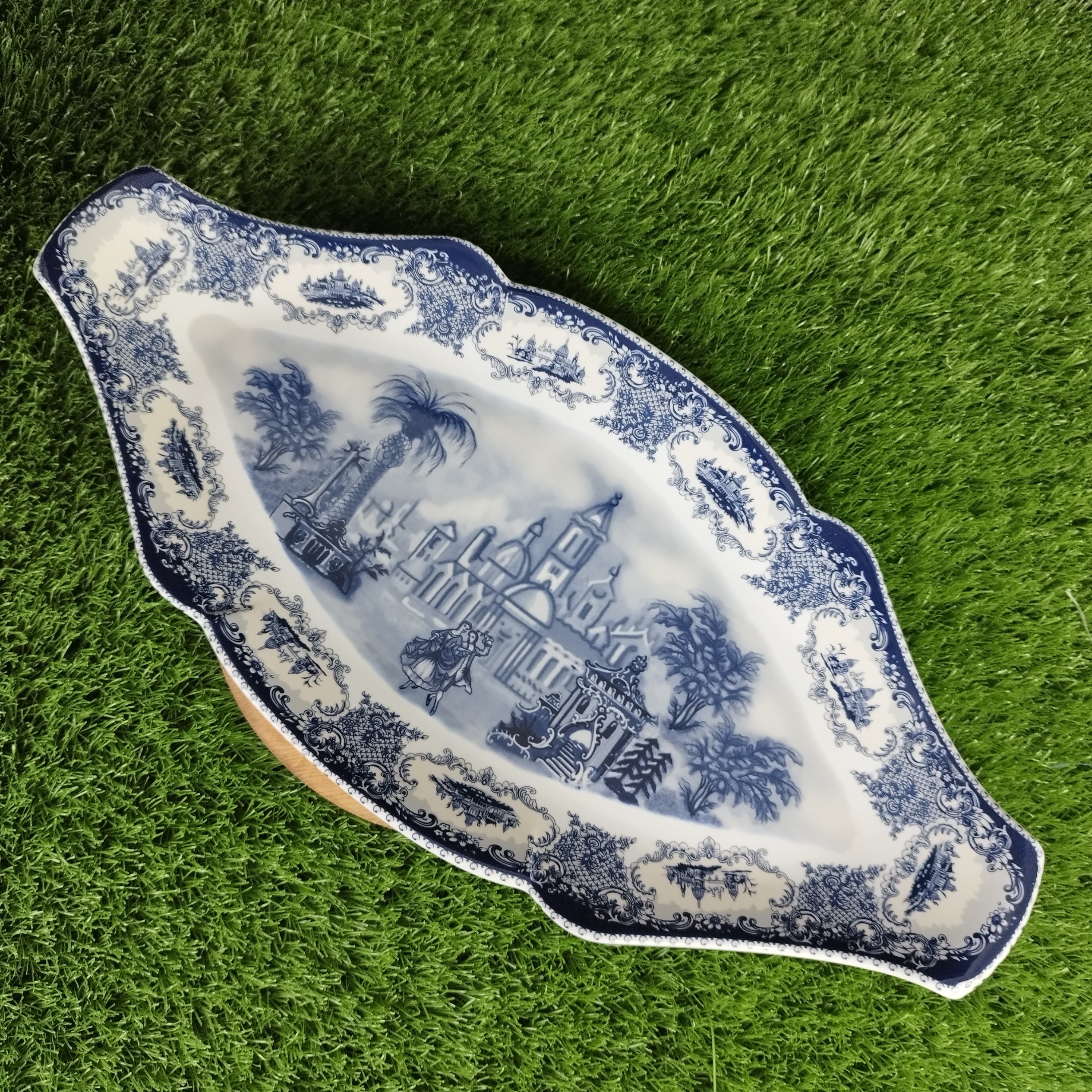 رولت خوری چینی باواریا مدل آرشه آکسفورد آبی کد 222 با ارسال رایگان