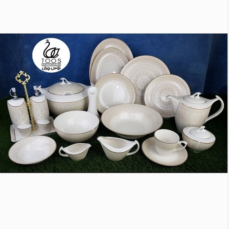 سرویس چینی 90 پارچه (12نفره) توس مدل جیسون با ارسال رایگان