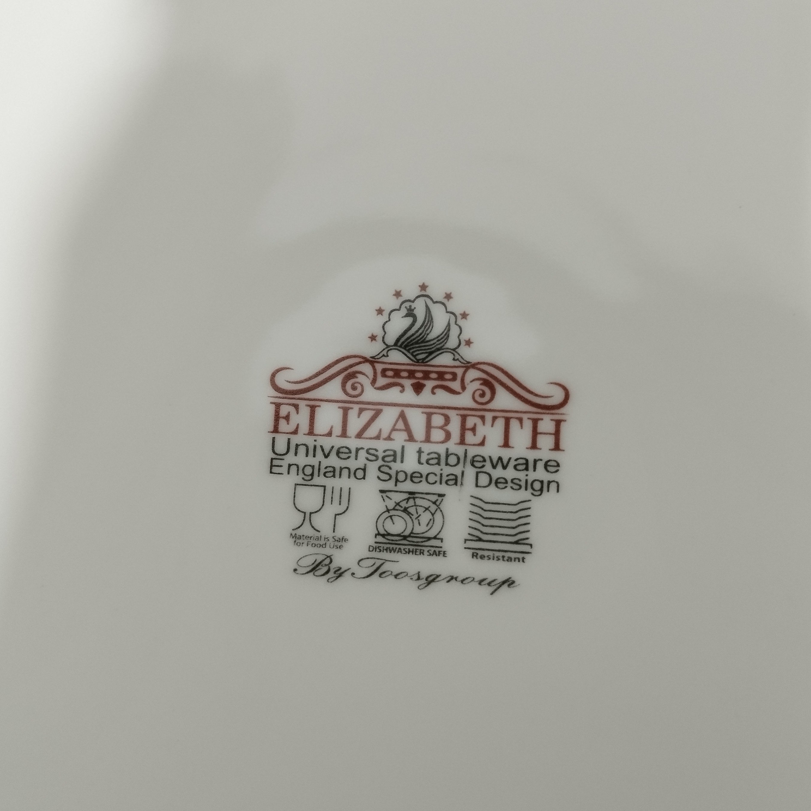 سوپ خوری چینی الیزابت مدل امپریال خط طلا با ارسال رایگان