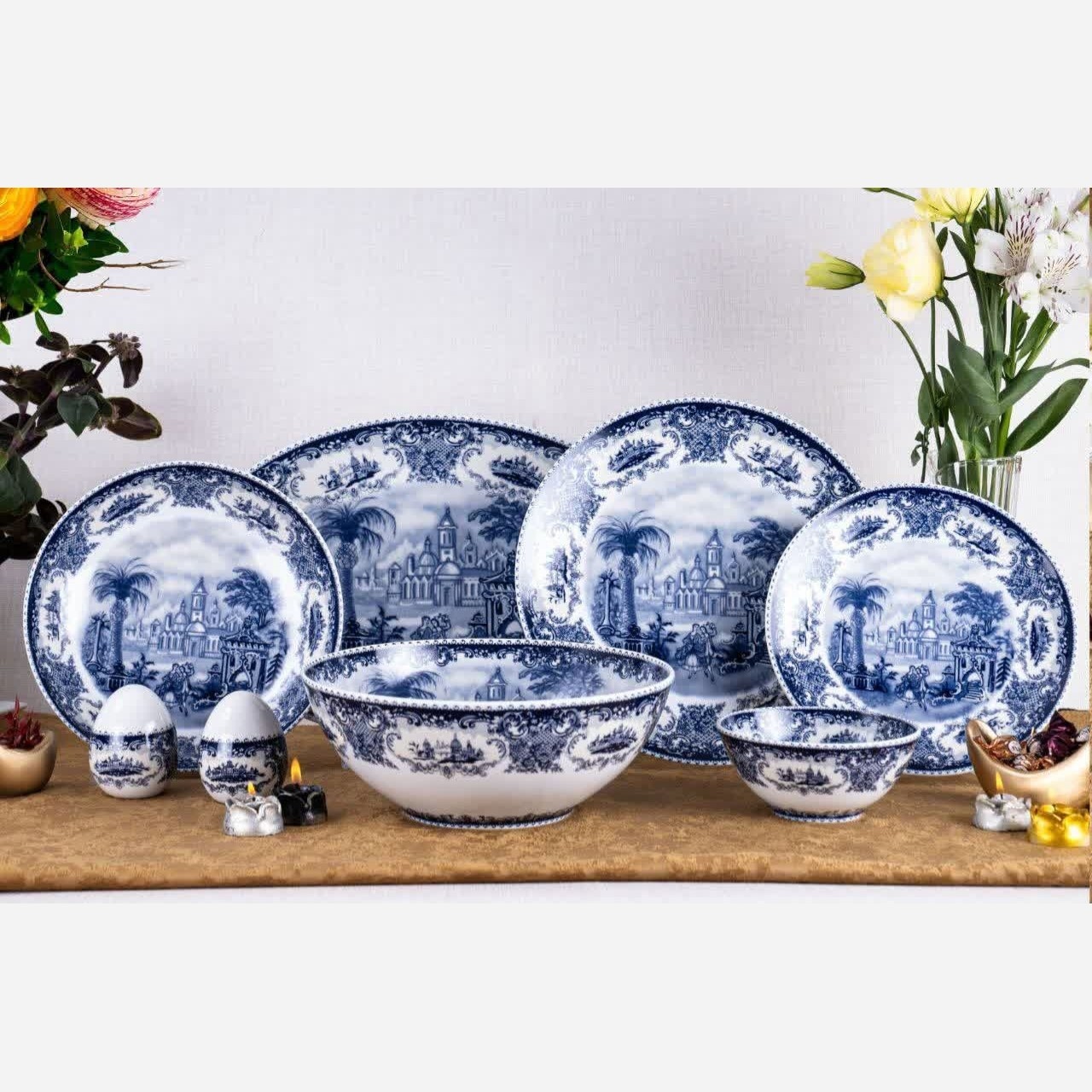 سرویس غذا خوری چینی 28 پارچه آکسفورد کد 1028 ارسال رایگان