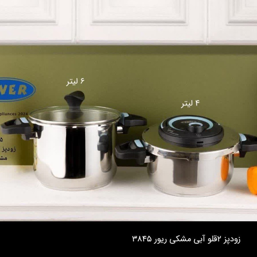 زودپز دوقلو استیل ریور کد 3845 با ارسال رایگان