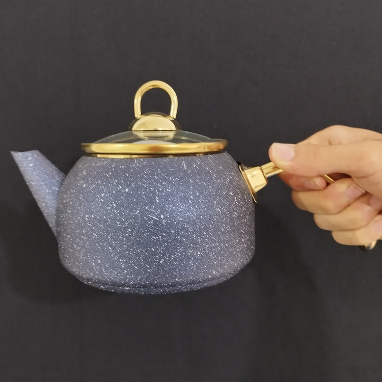 کتری و قوری گرانیتی ریور 2.8 لیتر سرمه ای کد 5866 با ارسال رایگان
