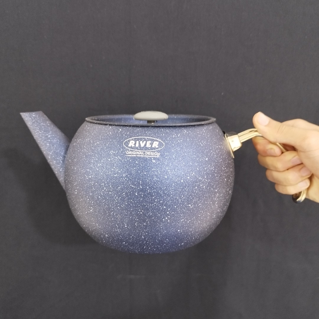 کتری و قوری گرانیتی ریور 2.8 لیتر سرمه ای کد 5857 با ارسال رایگان