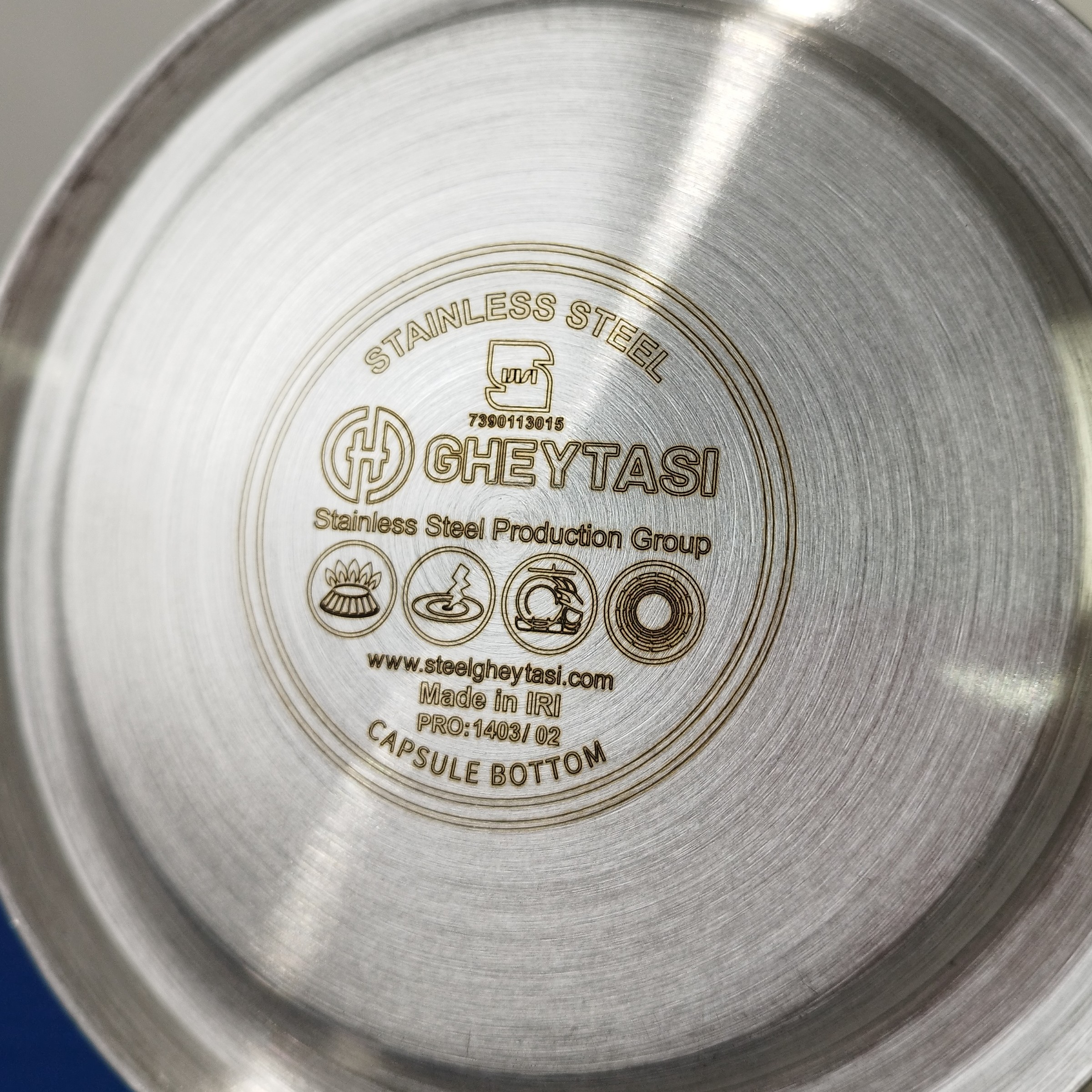 کتری استیل کف چدن قیطاسی 3 لیتر TGH کد 30707 با ارسال رایگان