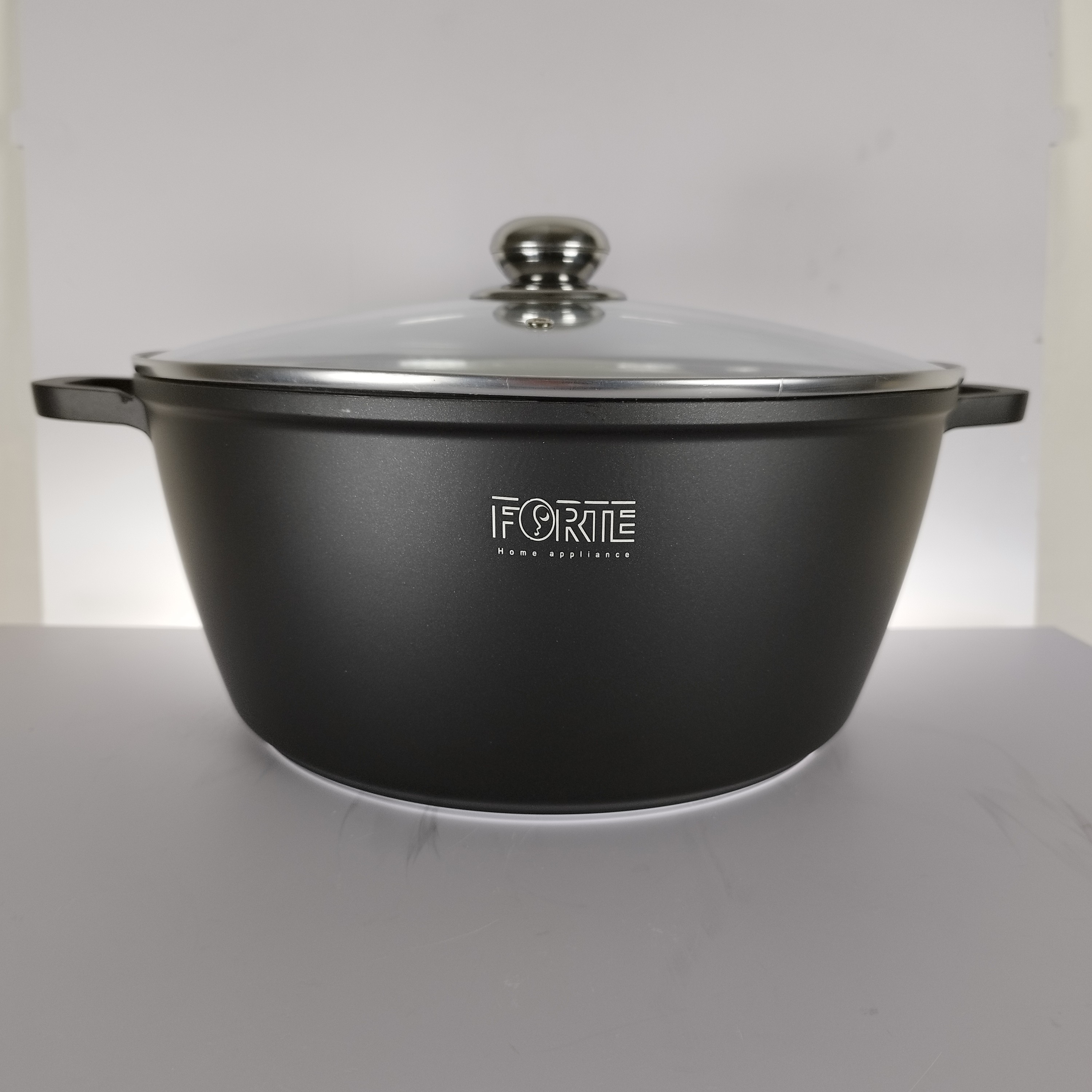 قابلمه گرانیتی سایز 32 برند فورته مشکی FORTE