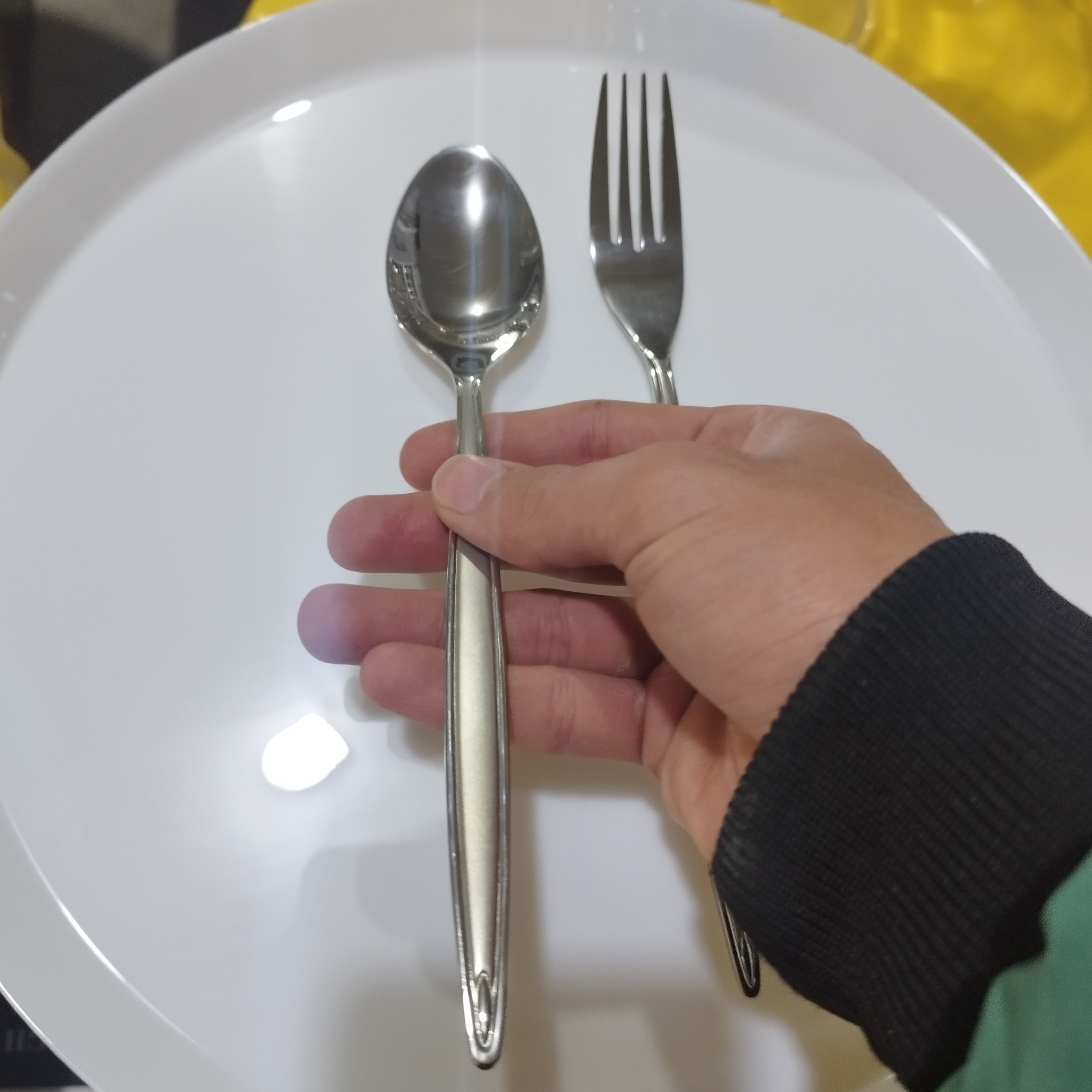 قاشق و چنگال استیل گیلدا مدل اشکی بسته 6+6 عددی با ارسال رایگان