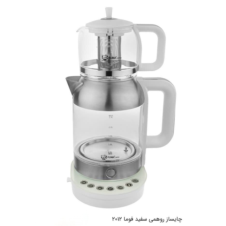 چای ساز روهمی سفید فوما مدل2012 با ارسال رایگان