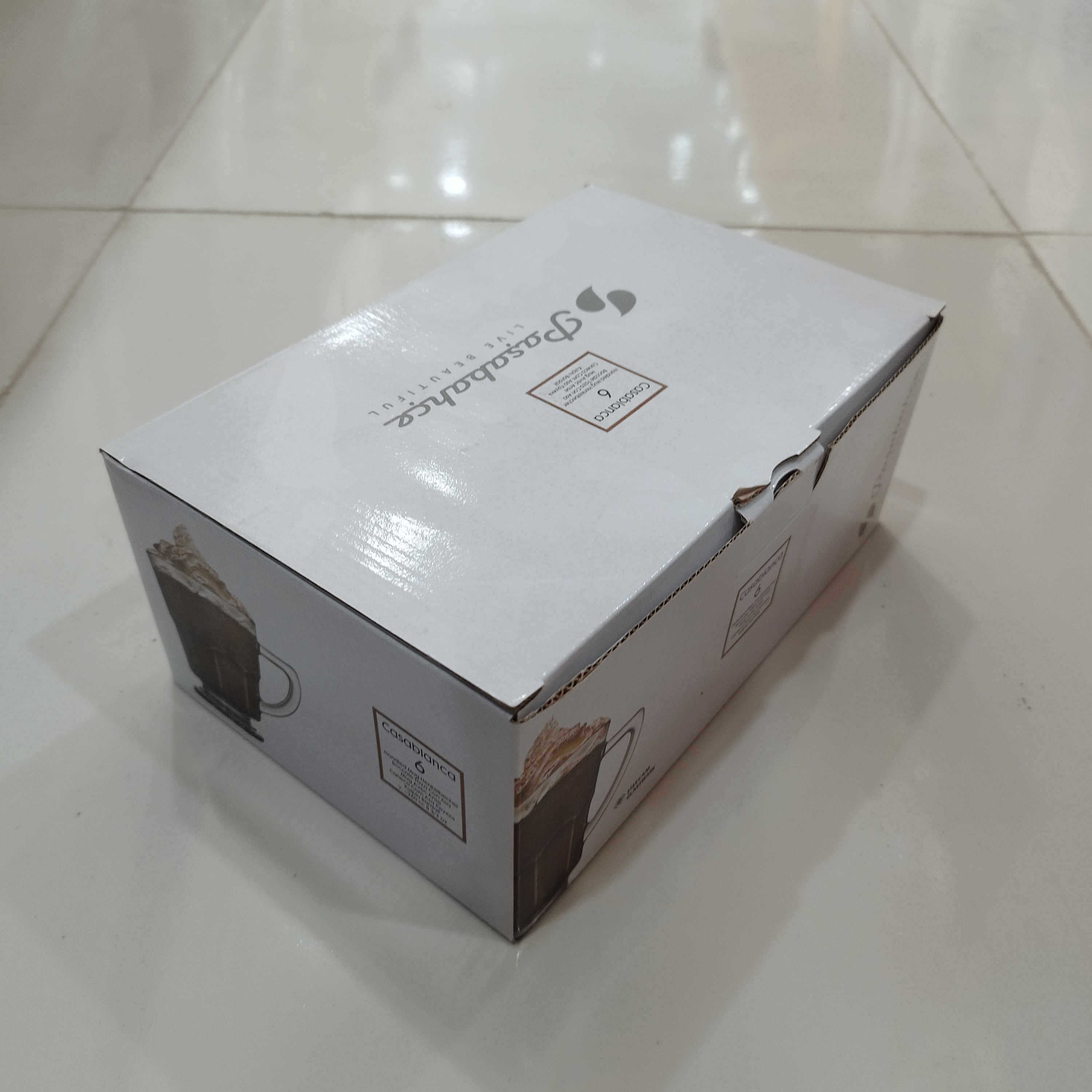 فنجان پایه دار کازابلانکا پاشاباغچه کد 55202 در بسته 6 عددی