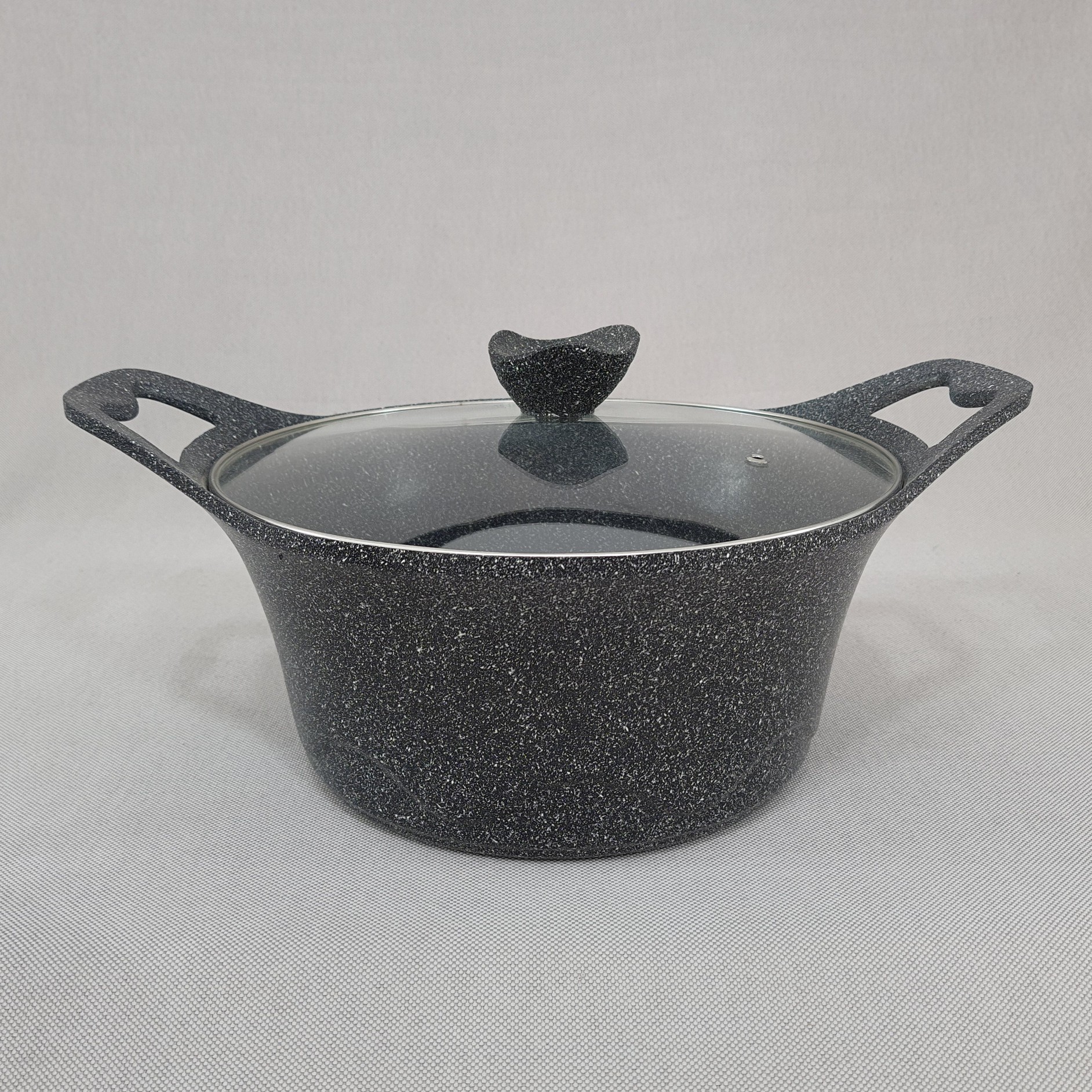 قابلمه گرانیتی سایز 26 پیلو مشکی PILAU طرح لایف