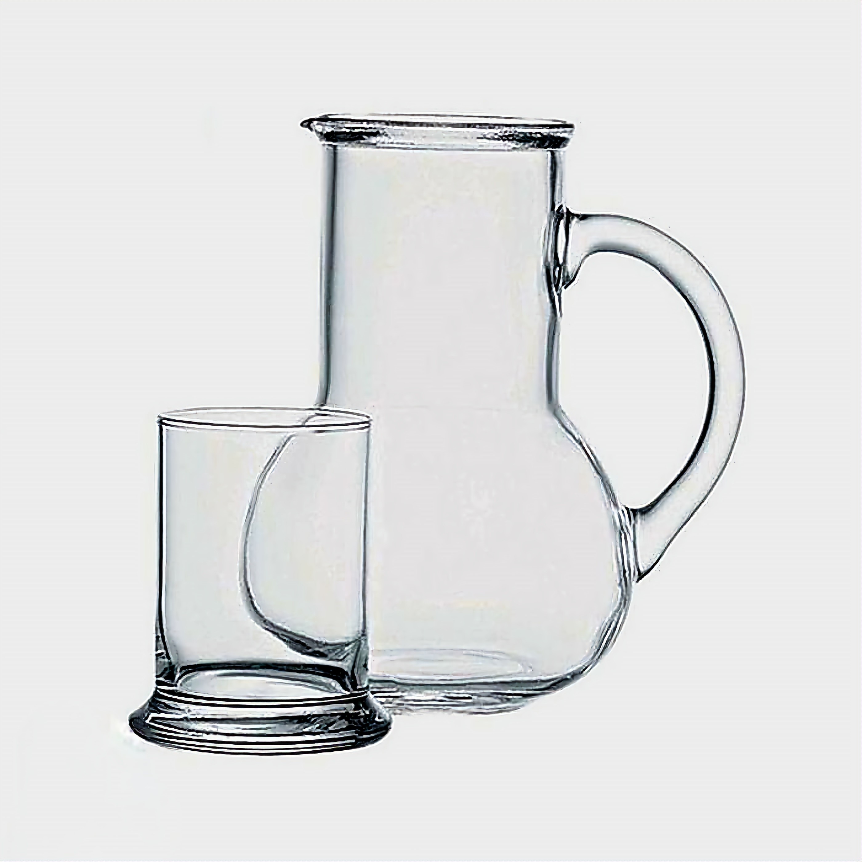 پارچ و لیوان شب پاشاباغچه ترکیه مدل 98328 بسته 2 عددی