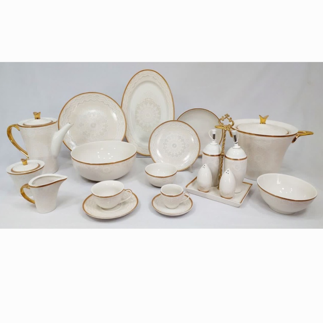سرویس چینی 99 پارچه (12 نفره) پردیس کد 7006 ارسال رایگان