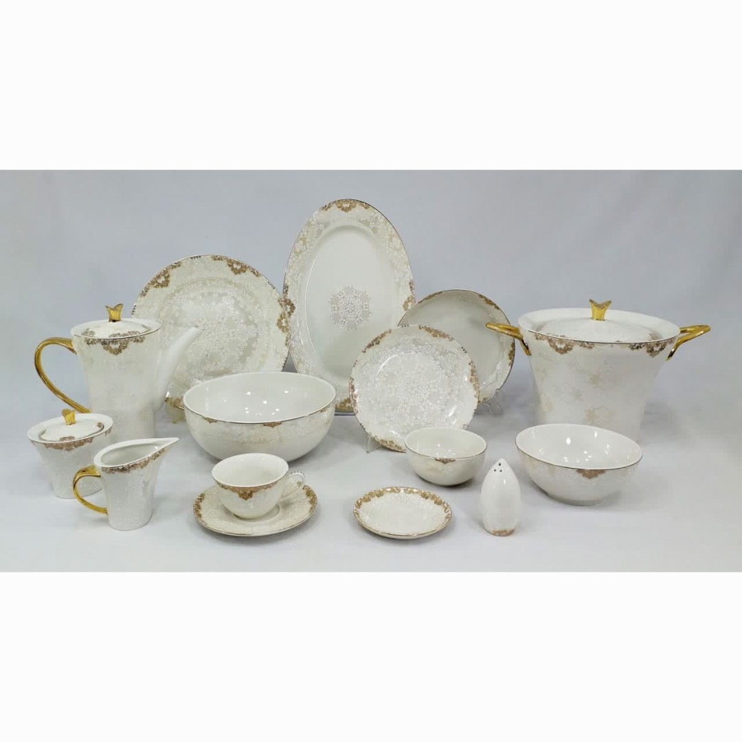 سرویس چینی 99 پارچه (12 نفره) پردیس کد 7001 ارسال رایگان