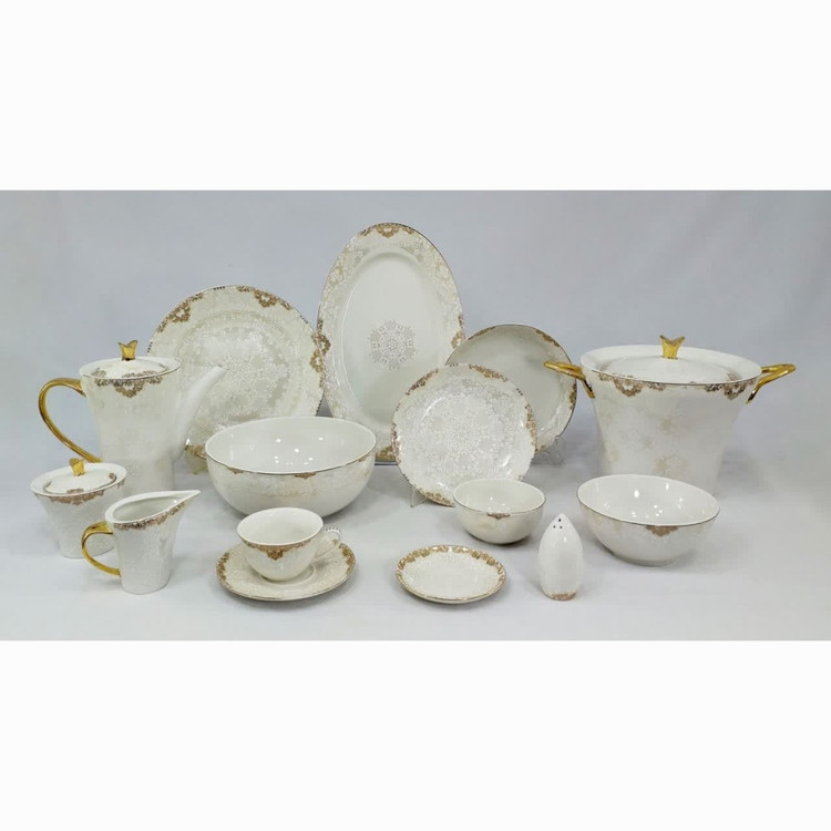 سرویس چینی 99 پارچه (12 نفره) پردیس کد 7001 ارسال رایگان