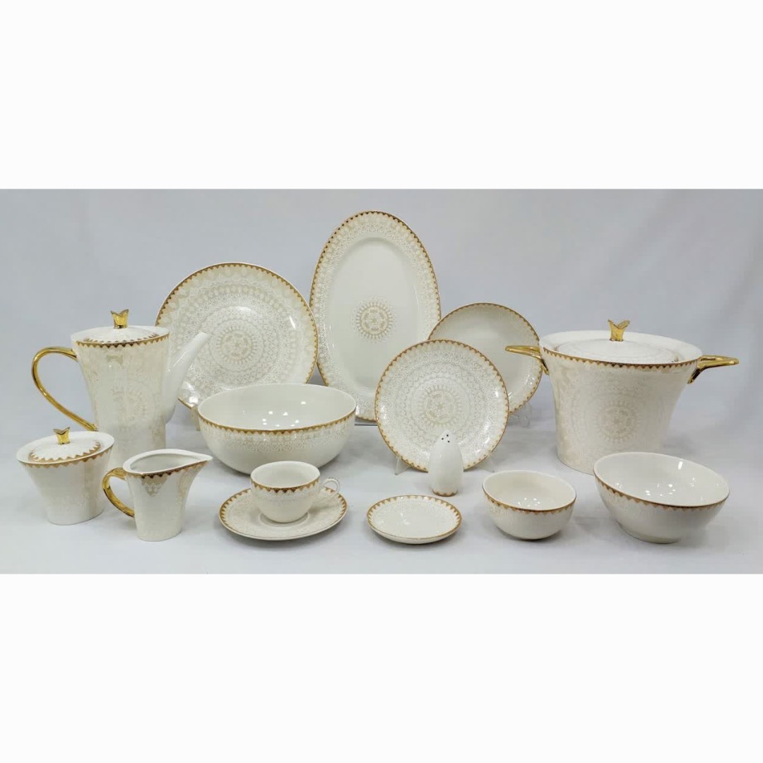 سرویس چینی 99 پارچه (12 نفره) پردیس کد 7002 ارسال رایگان