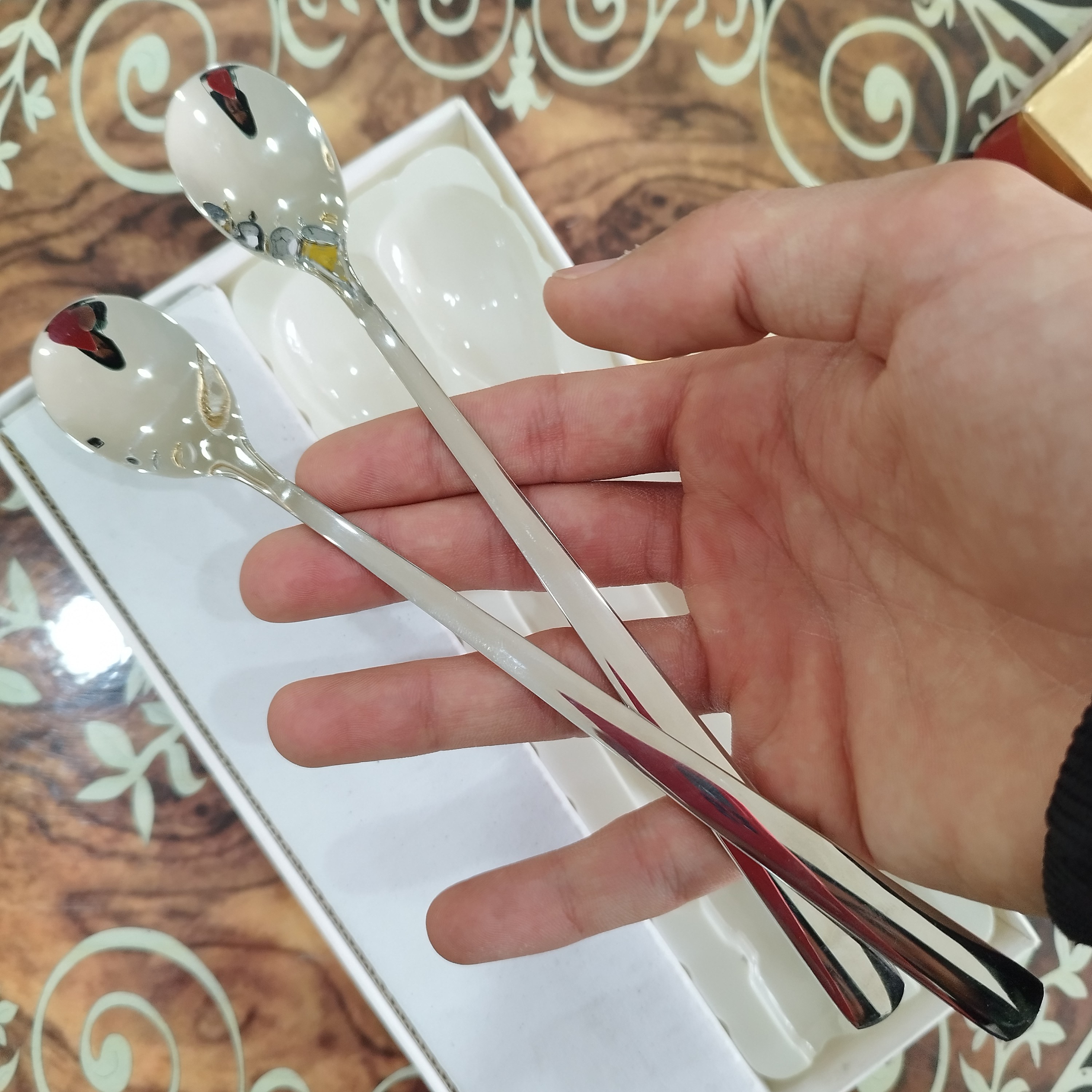 قاشق شربت خوری برند کابان KABAN مدل شیکاگو بسته 12 عددی