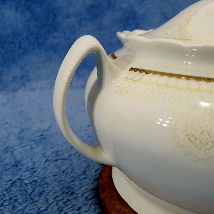 سوپ خوری درب دار چینی پارس طرح 1896 بسته 1 عددی