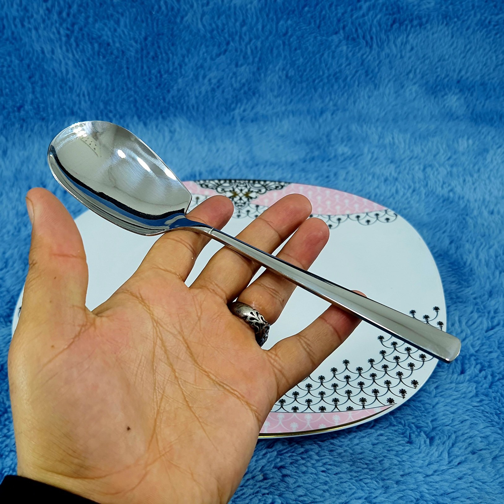 قاشق سرو خورشت استیل نگیر گیلدا طرح شیکاگو GILDA بسته 1 عددی با ارسال رایگان