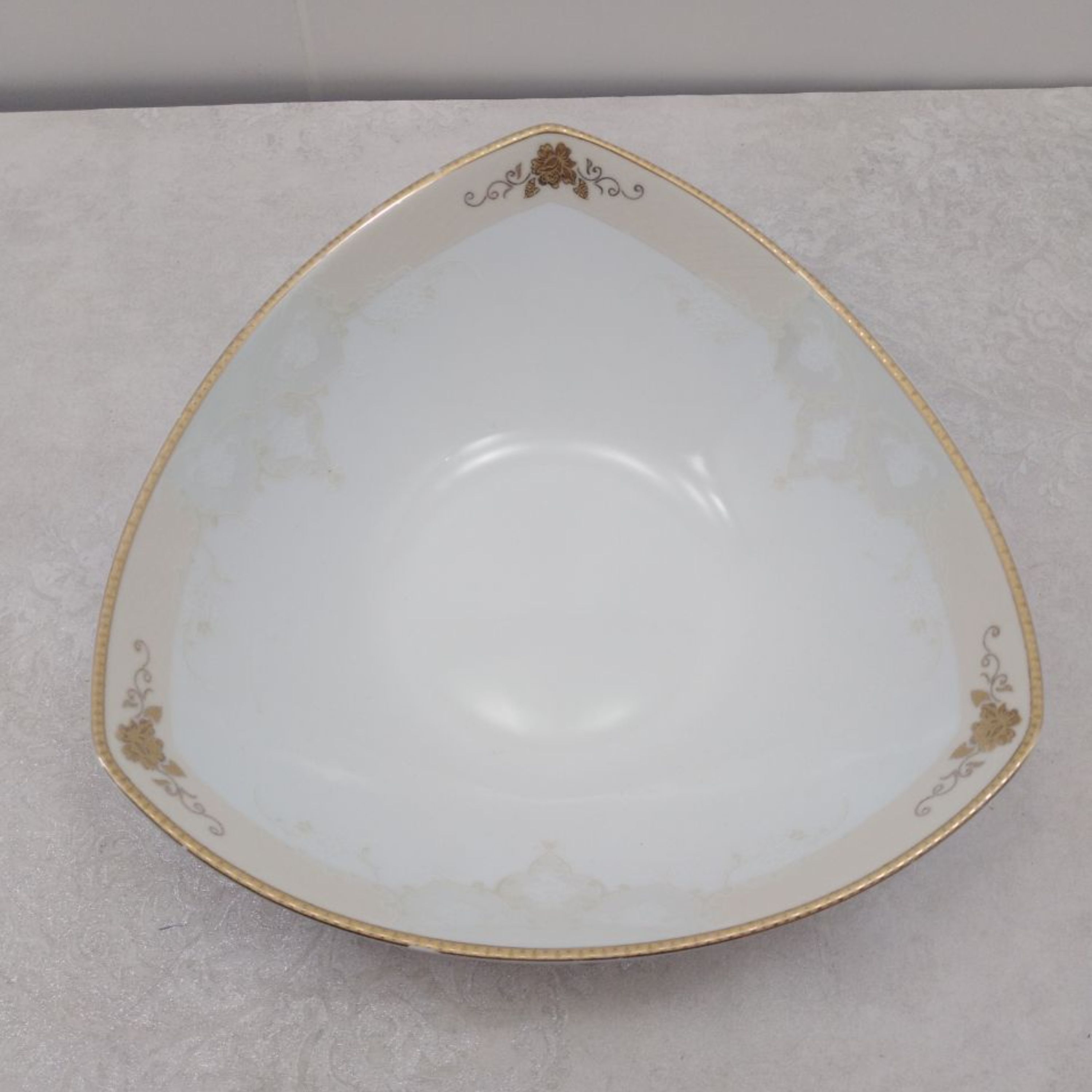 کاسه سالاد چینی پردیس طرح کاژین طلایی