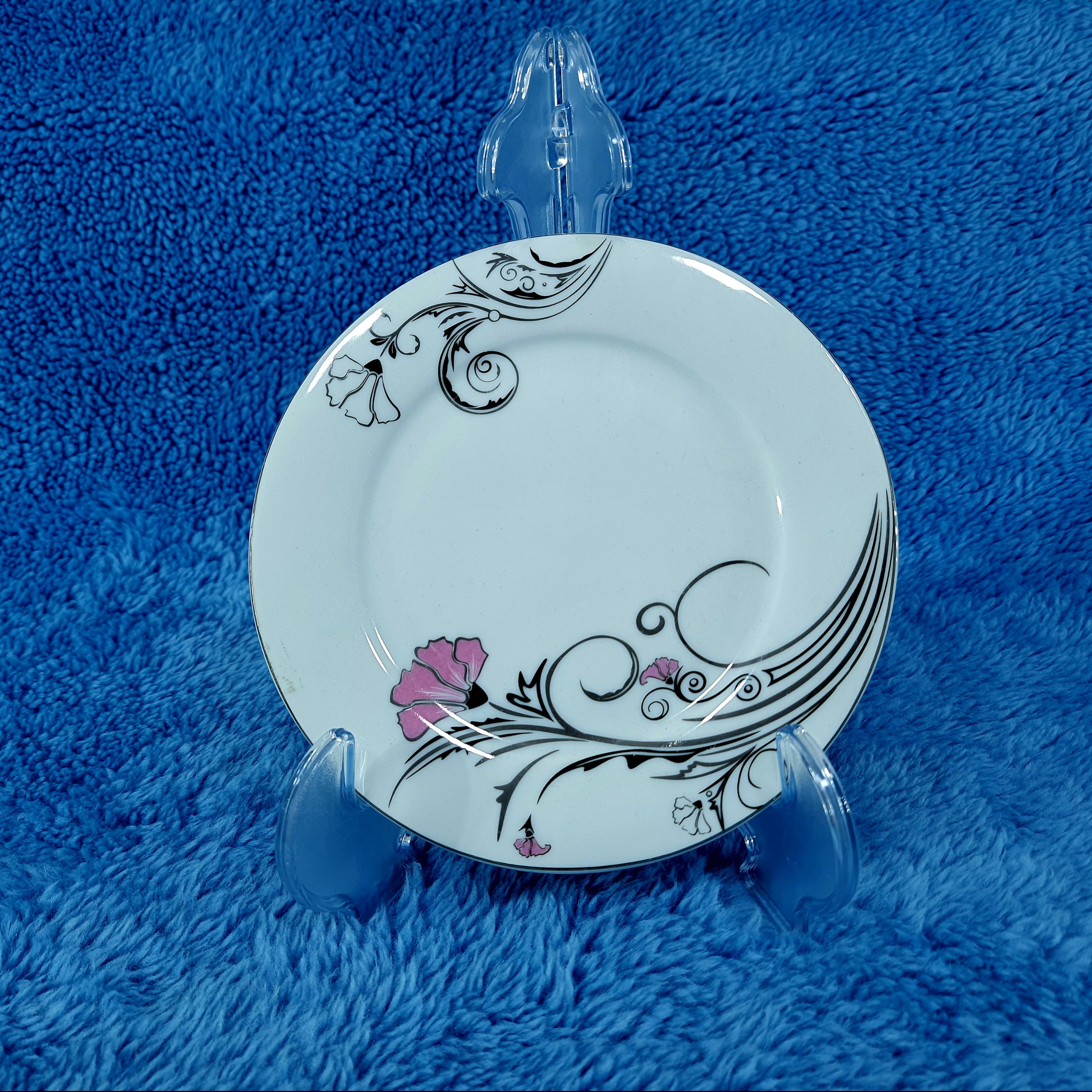 پیش دست تخت سایز 17 چینی طرح پارس کد 974 در بسته 6 عددی