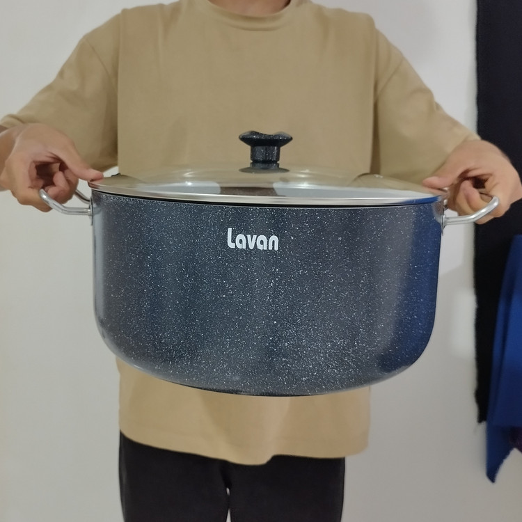 قابلمه گرانیتی سایز 36 مدل تیتان لاوان طوسی با ارسال رایگان