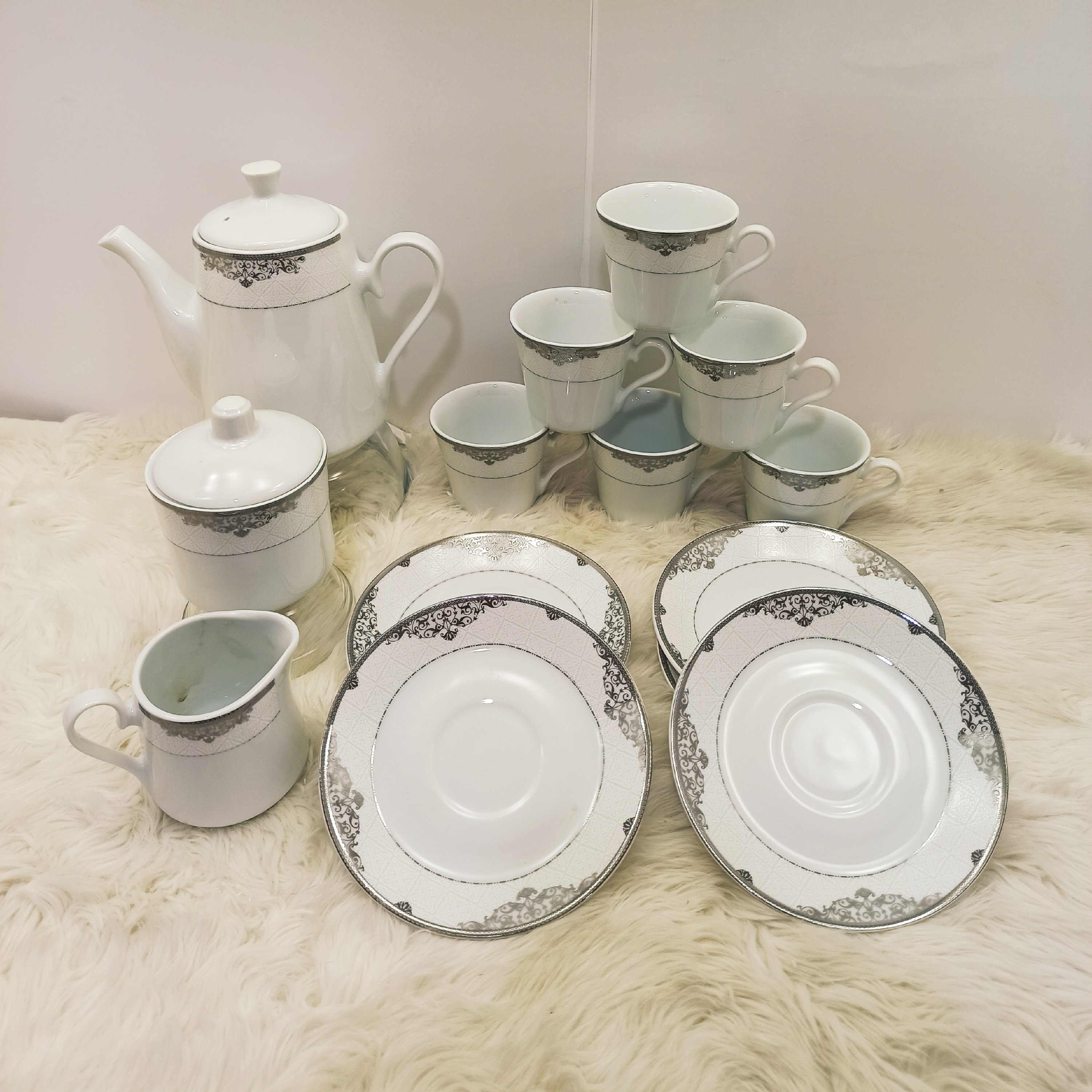 ست 17 پارچه چای خوری چینی پارس مدل 533 با ارسال رایگان
